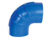 Trident Blue Silicone Elbow 90 - #290V