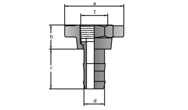 HAN nut hose tail SNT dwg